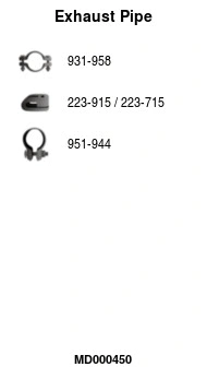 Exhaust Pipe (MD000450)