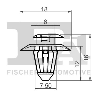 Clip, trim/protection strip (14-40004.10)