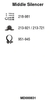 Centre Muffler (MD000831)