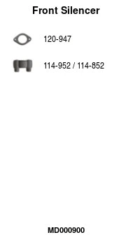 Front Muffler (MD000900)