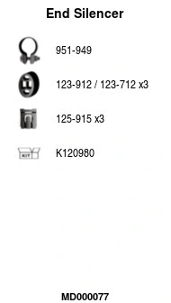 Rear Muffler (MD000077)