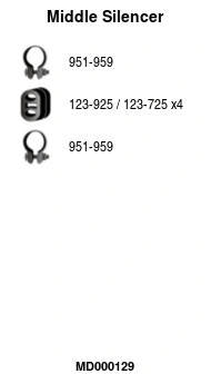 Centre Muffler (MD000129)