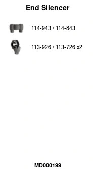 Rear Muffler (MD000199)