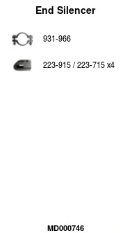 Rear Muffler (MD000746)