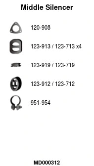 Centre Muffler (MD000312)