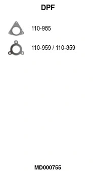 Soot/Particulate Filter, exhaust system (MD000755)