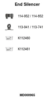 Rear Muffler (MD000965)