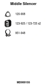 Centre Muffler (MD000155)