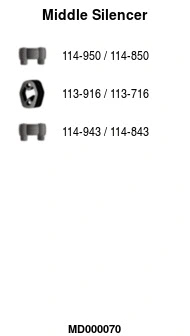 Centre Muffler (MD000070)