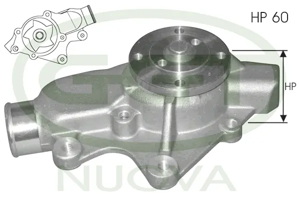 Water Pump, engine cooling (PA12092)