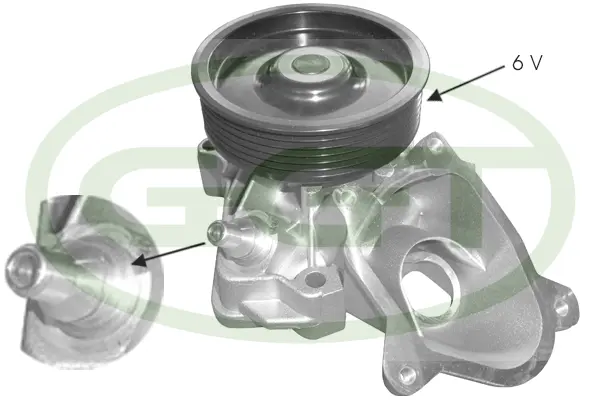 Water Pump, engine cooling (PA12661)