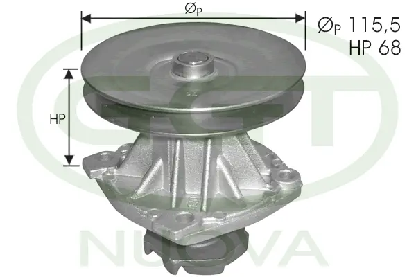 Water Pump, engine cooling (PA00267)