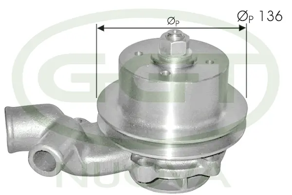 Water Pump, engine cooling (PA12206)