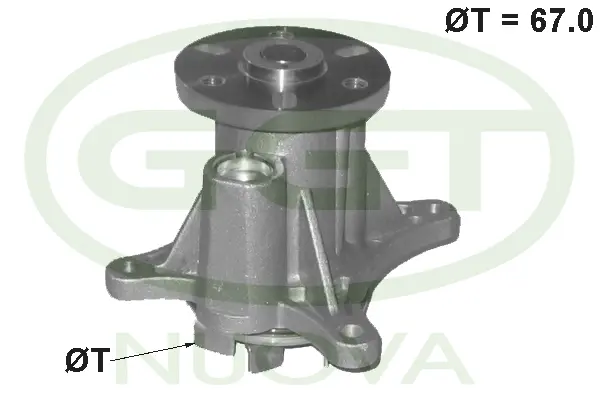 Water Pump, engine cooling (PA12602)