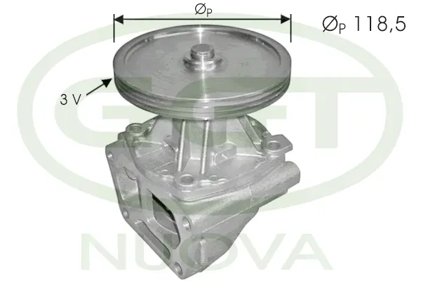 Water Pump, engine cooling (PA12258)