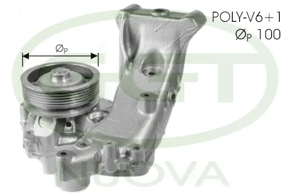 Water Pump, engine cooling (PA11046)