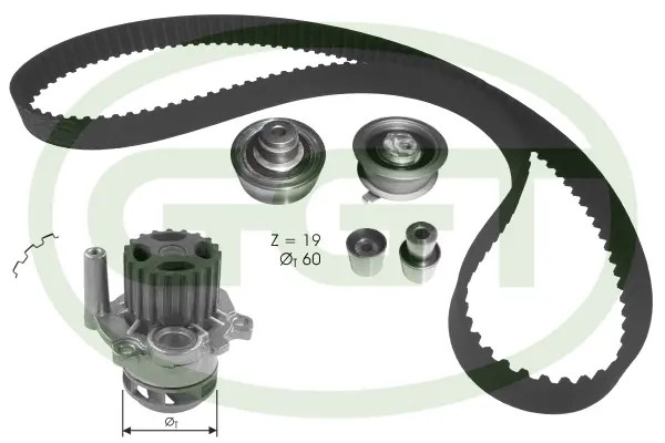 Water Pump & Timing Belt Kit (KPA20104)