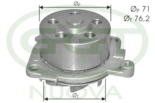 Water Pump, engine cooling (PA10749)