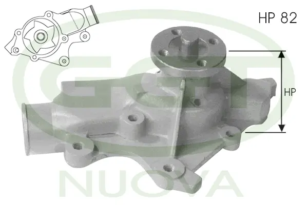 Water Pump, engine cooling (PA11120)