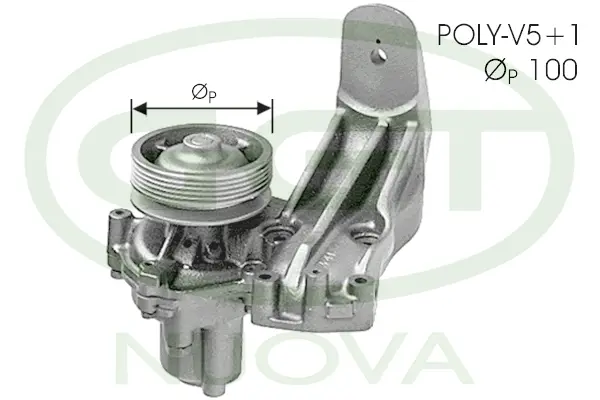 Water Pump, engine cooling (PA00813)