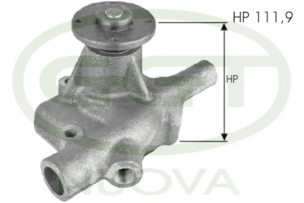 Water Pump, engine cooling (PA12332)