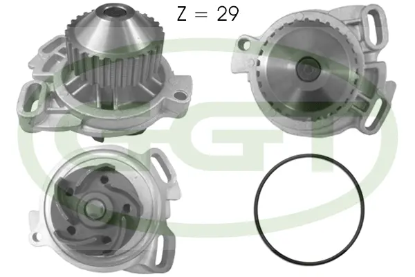 Water Pump, engine cooling (PA10559)