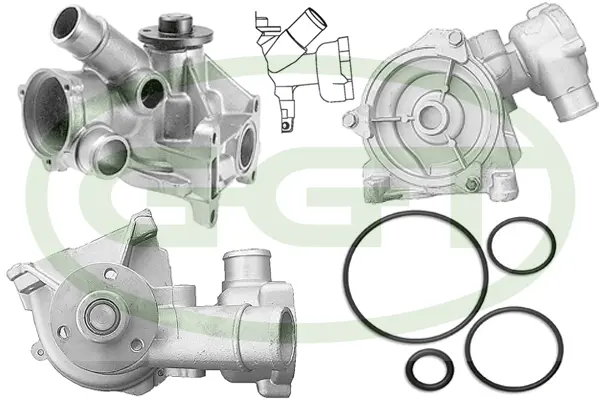 Water Pump, engine cooling (PA12136)