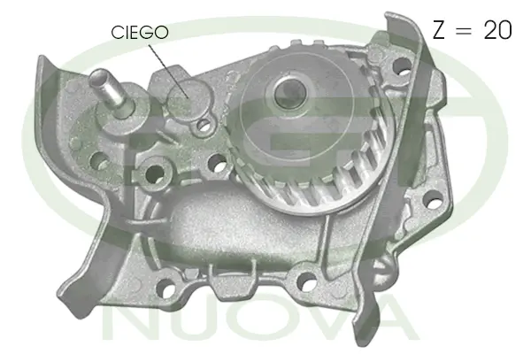 Water Pump, engine cooling (PA11075)