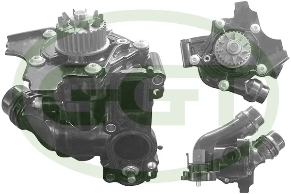 Water Pump, engine cooling (PA12760)