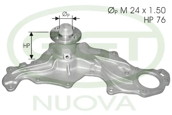Water Pump, engine cooling (PA12063)