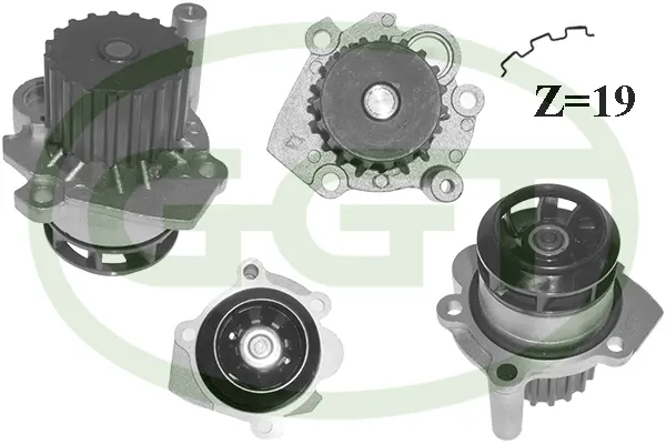Water Pump, engine cooling (PA12795)