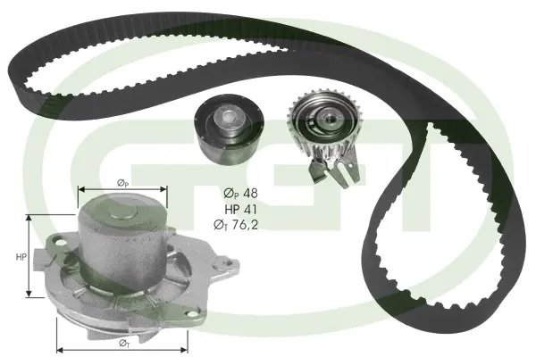 Water Pump & Timing Belt Kit (KPA20114)