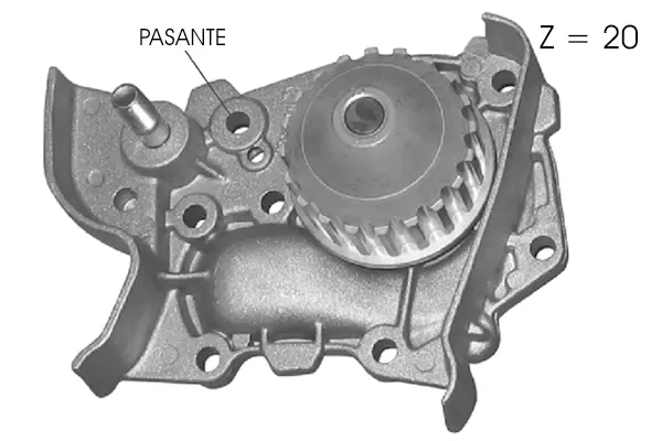 Water Pump, engine cooling (PA12768)