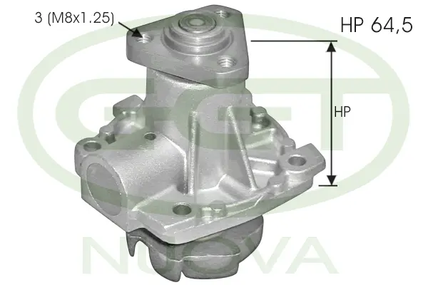 Water Pump, engine cooling (PA11274)