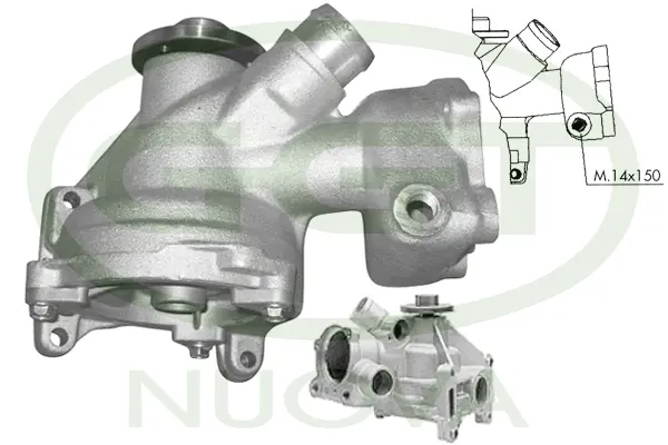 Water Pump, engine cooling (PA10682)