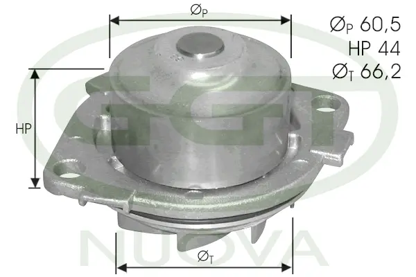 Water Pump, engine cooling (PA12277)