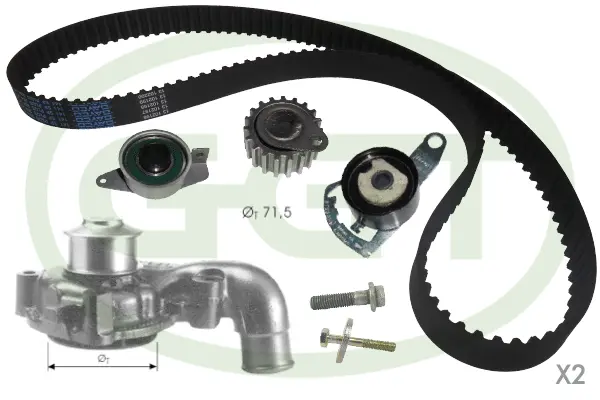 Water Pump & Timing Belt Kit (KPA20029)