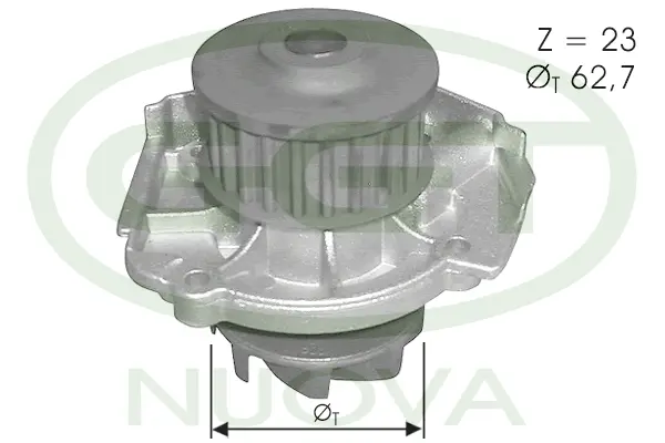 Water Pump, engine cooling (PA12360)