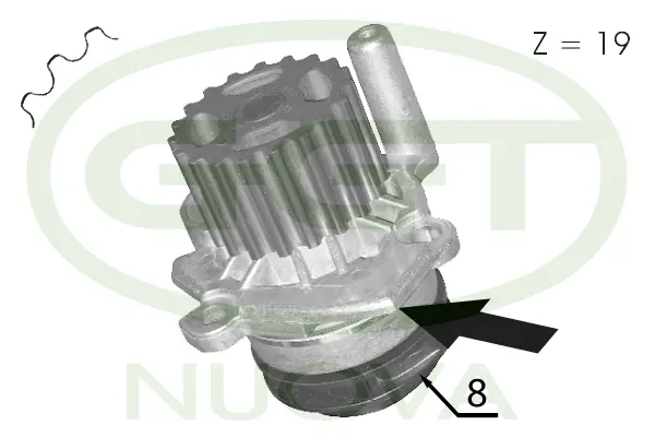 Water Pump, engine cooling (PA10012)