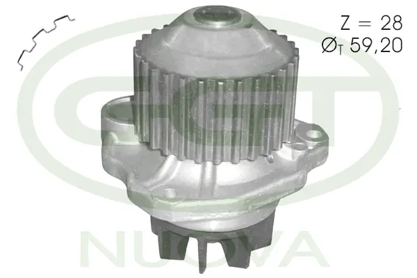 Water Pump, engine cooling (PA12373)