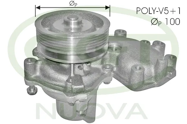 Water Pump, engine cooling (PA10557)