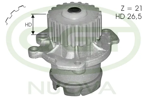 Water Pump, engine cooling (PA12118)