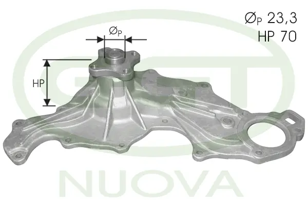 Water Pump, engine cooling (PA12061)