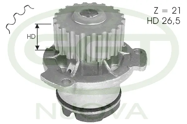 Water Pump, engine cooling (PA10547)