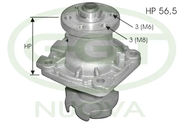 Water Pump, engine cooling (PA10019)