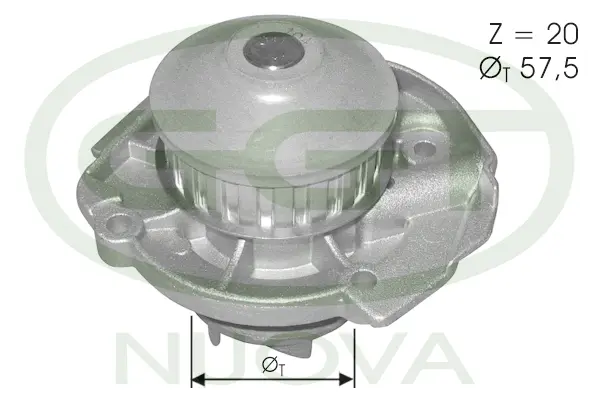 Water Pump, engine cooling (PA10771)