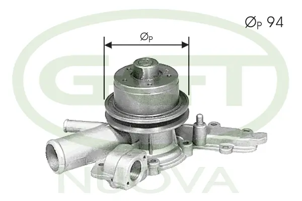 Water Pump, engine cooling (PA00009)