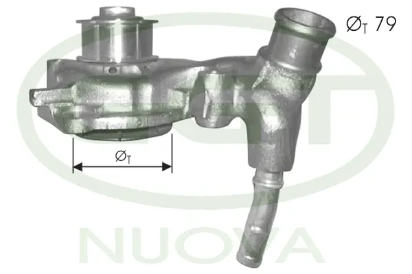 Water Pump, engine cooling (PA10715)