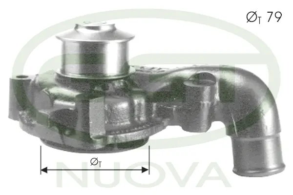 Water Pump, engine cooling (PA12069)