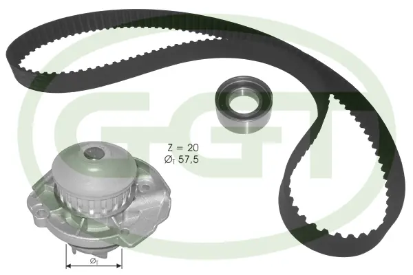 Water Pump & Timing Belt Kit (KPA20129)
